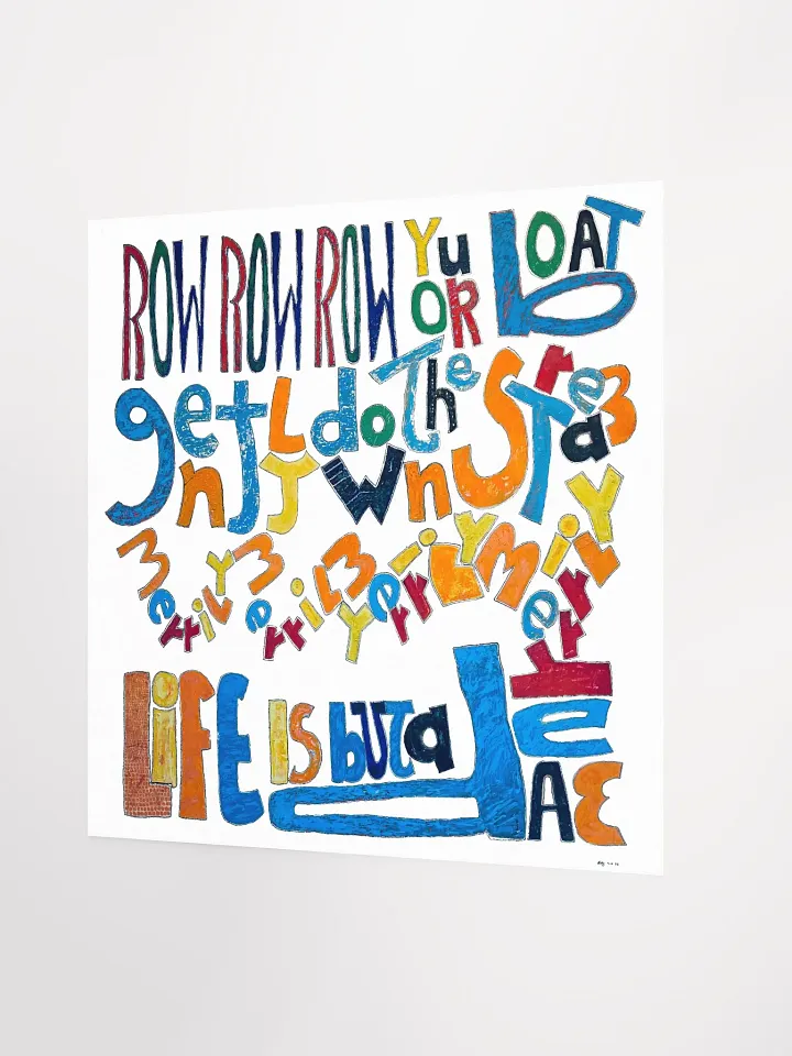 Row Row Row Your Boat Poster (18" x 18") product image (3)