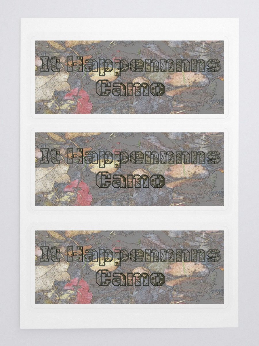 Kiss Cut Sticker Sheet with Background - MossyOak - It Happennnns Camo product image (3)