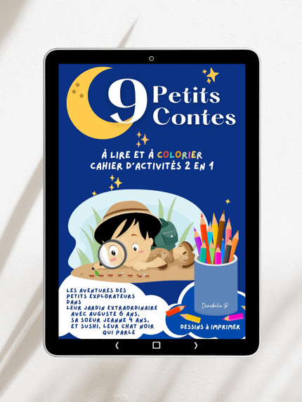 Ebook - Cahier d'Activités pour Enfants - Histoires à Lire et à Colorier - PDF à Télécharger product image (1)