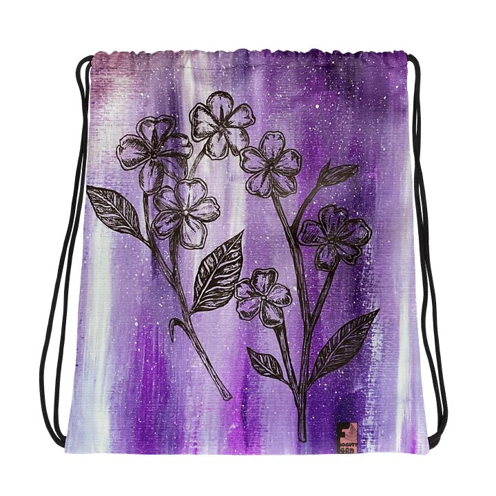 "Forget-Me-Nots" Drawstring Bag product image (1)