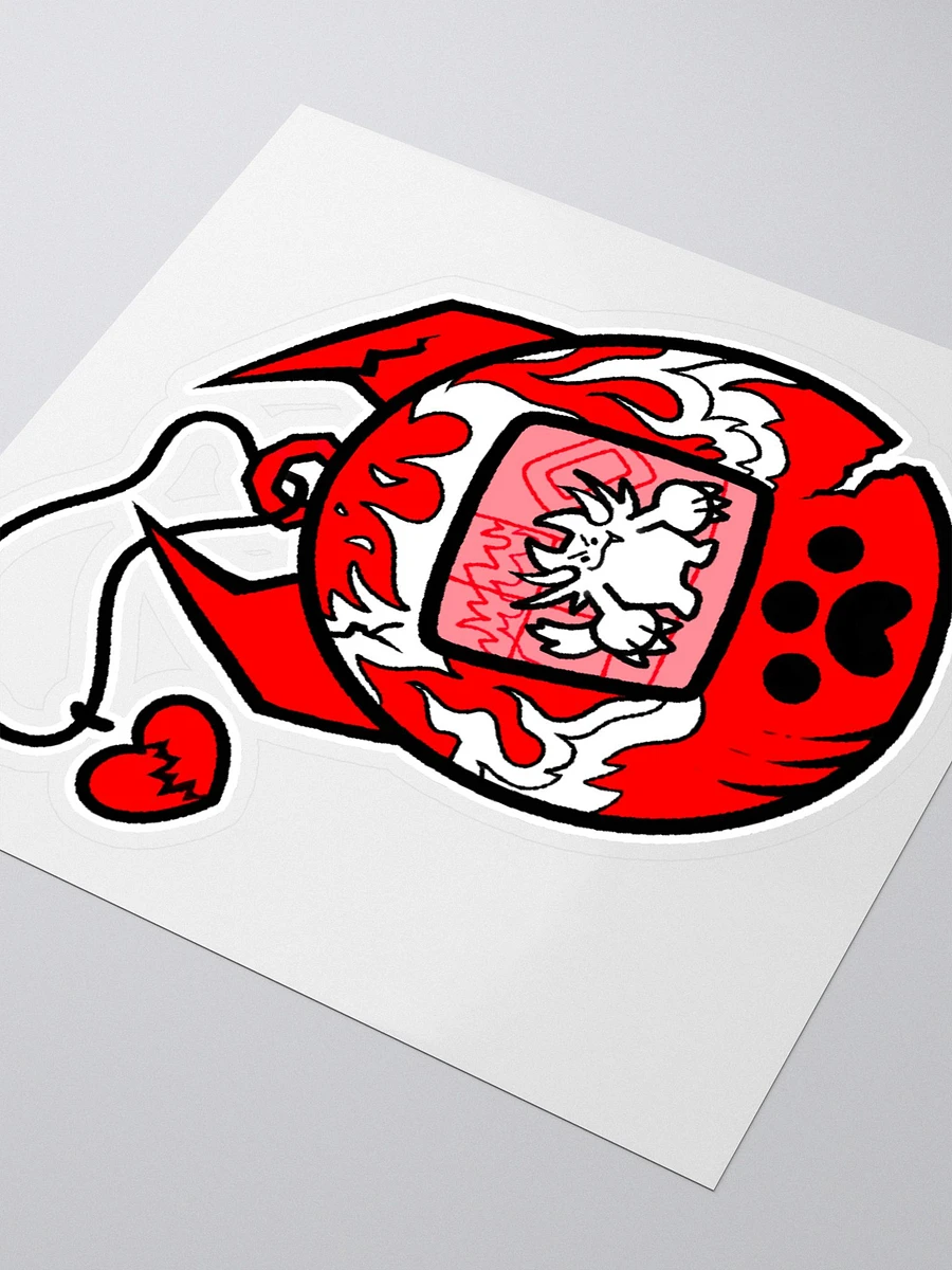 Heartbreaker Virtual Meow // Sticker 2 - Red product image (9)