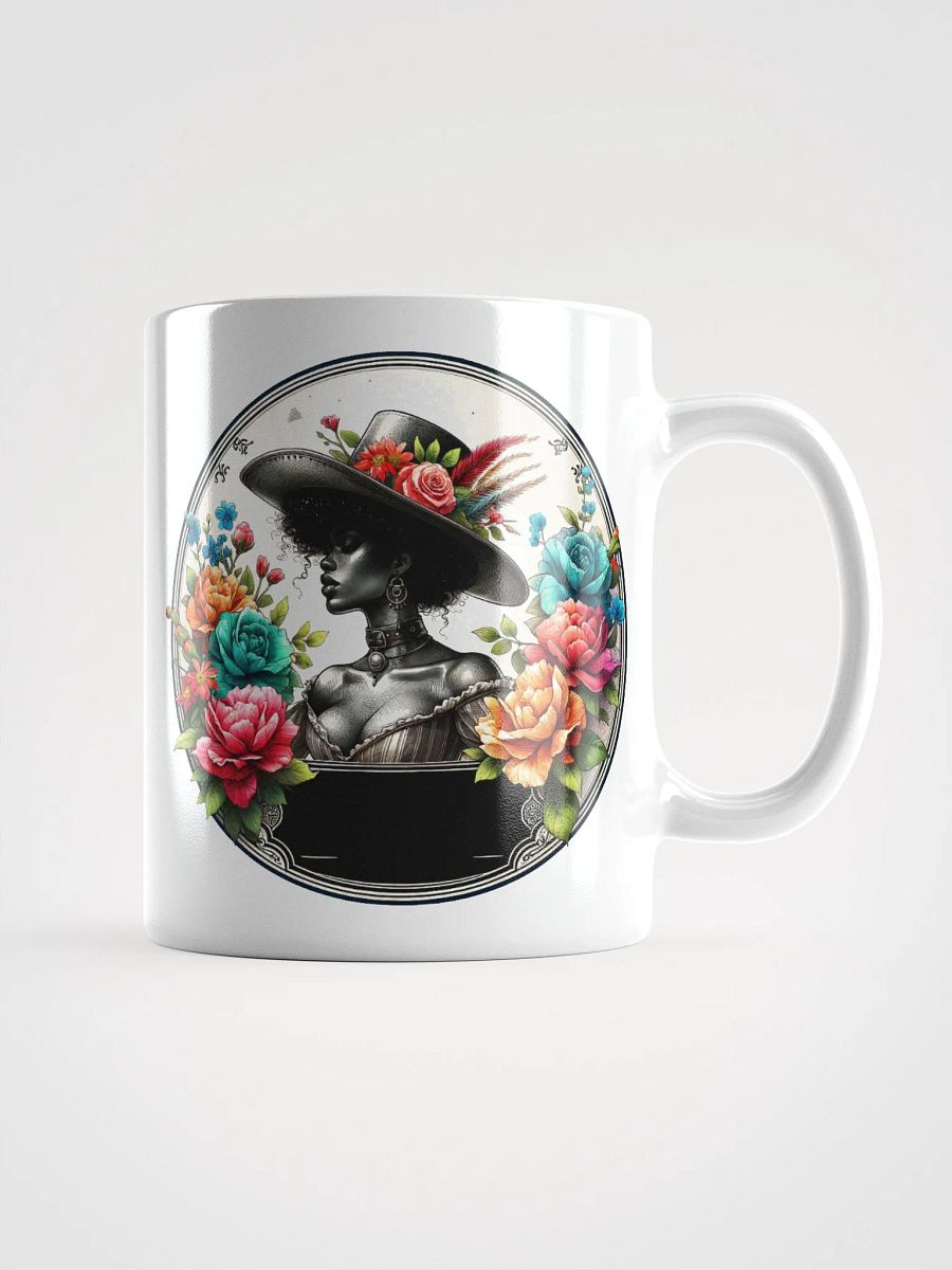 Floral Elegance White Glossy Mug product image (5)