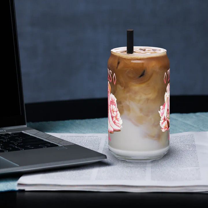 Floral Fusion Can-Shaped Glass product image (2)