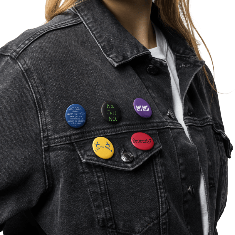 WILLOWISP Button Pins (Disagreeable Quotes Collection) product image (9)