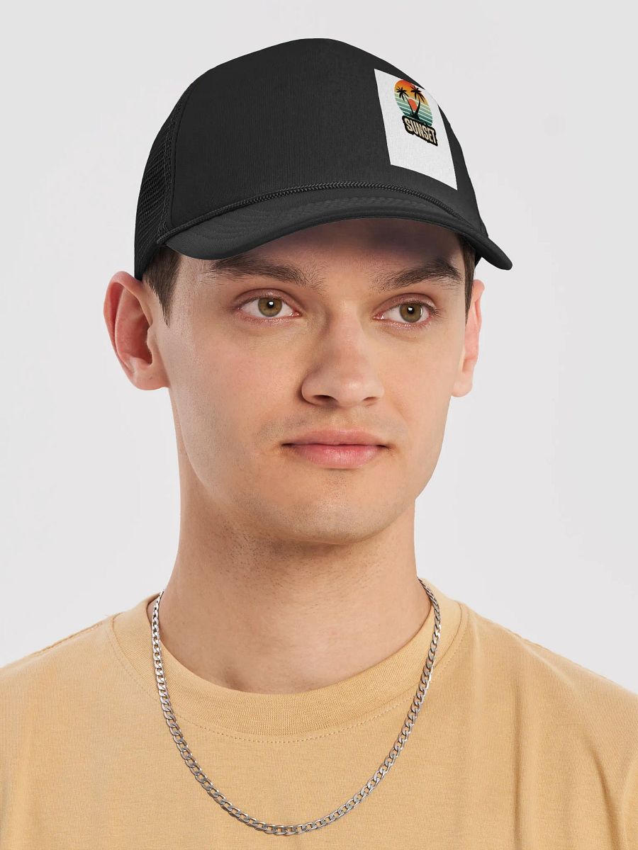 Sunset Paradise Foam Trucker Hat product image (5)