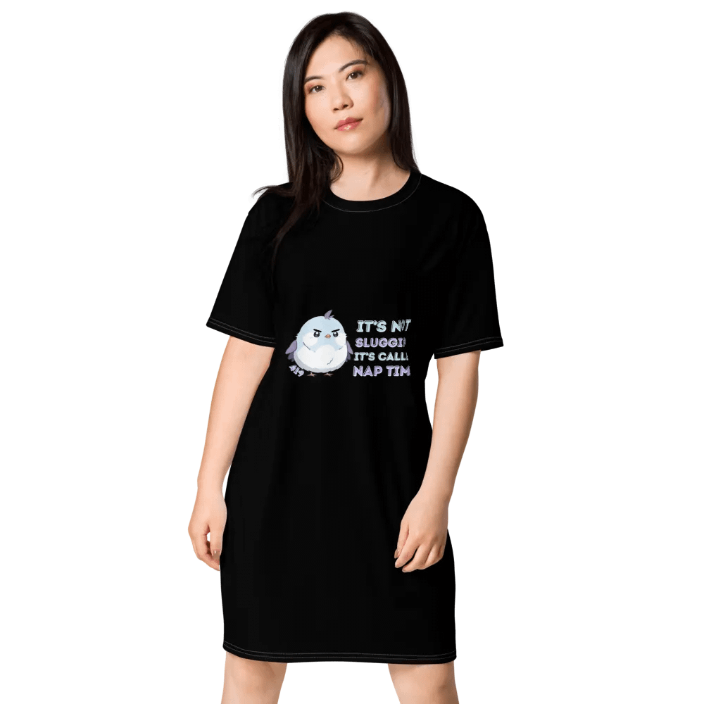 Nap Time Black T-Shirt Dress product image (2)