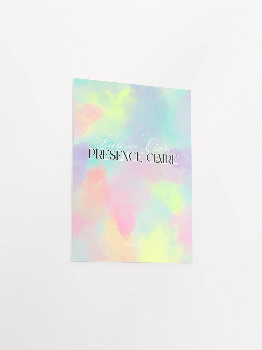 Poster Pastel Nuances de Lumière - Présence Claire - Cadeau Inspirant product image (6)