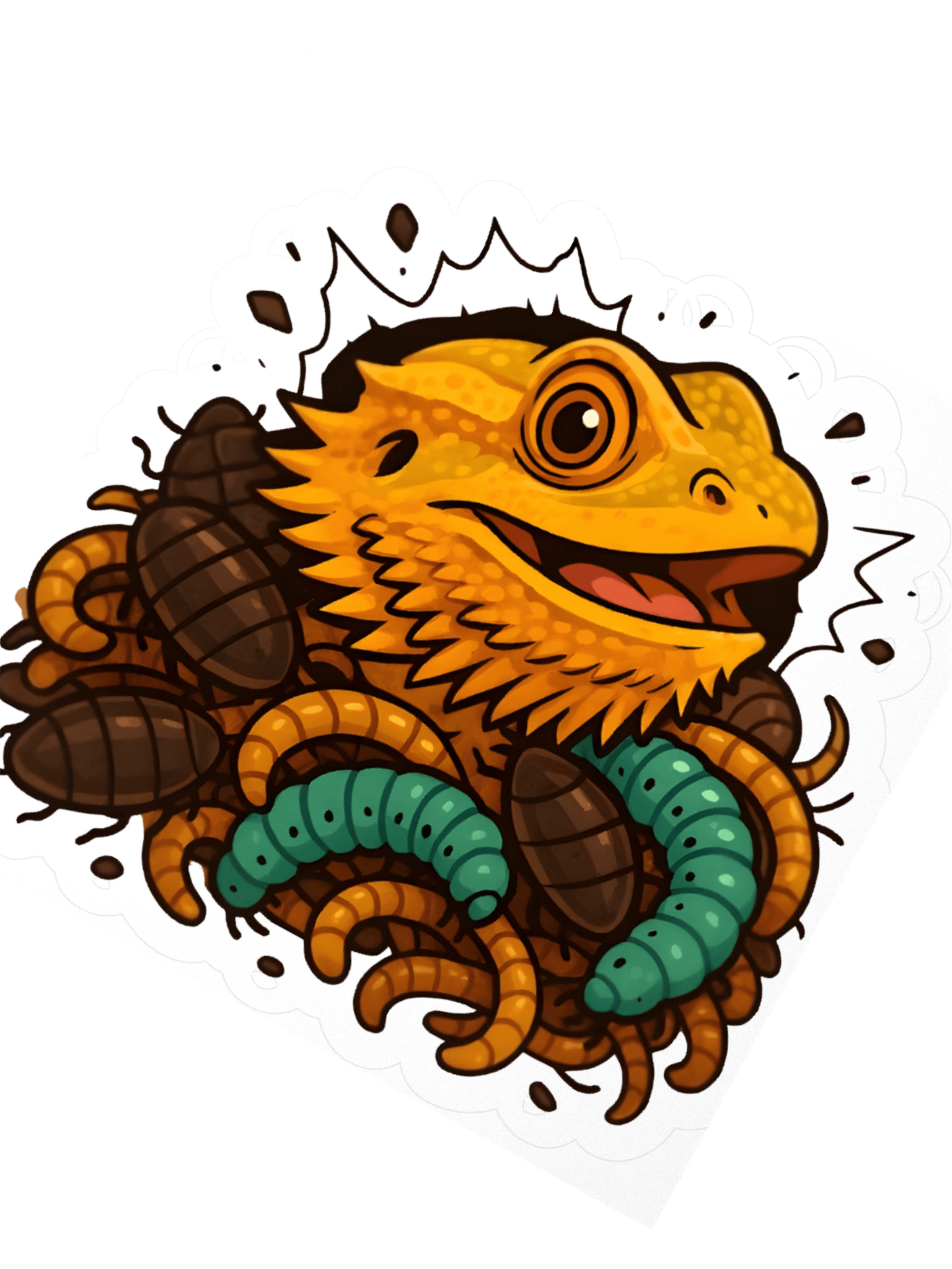 'GRUB TIME' STICKER (NO BACKGROUND) product image (3)