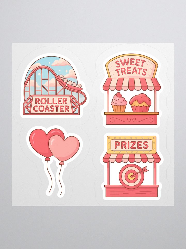 Whimsical Carnival Kiss Cut Stickers Set product image (1)