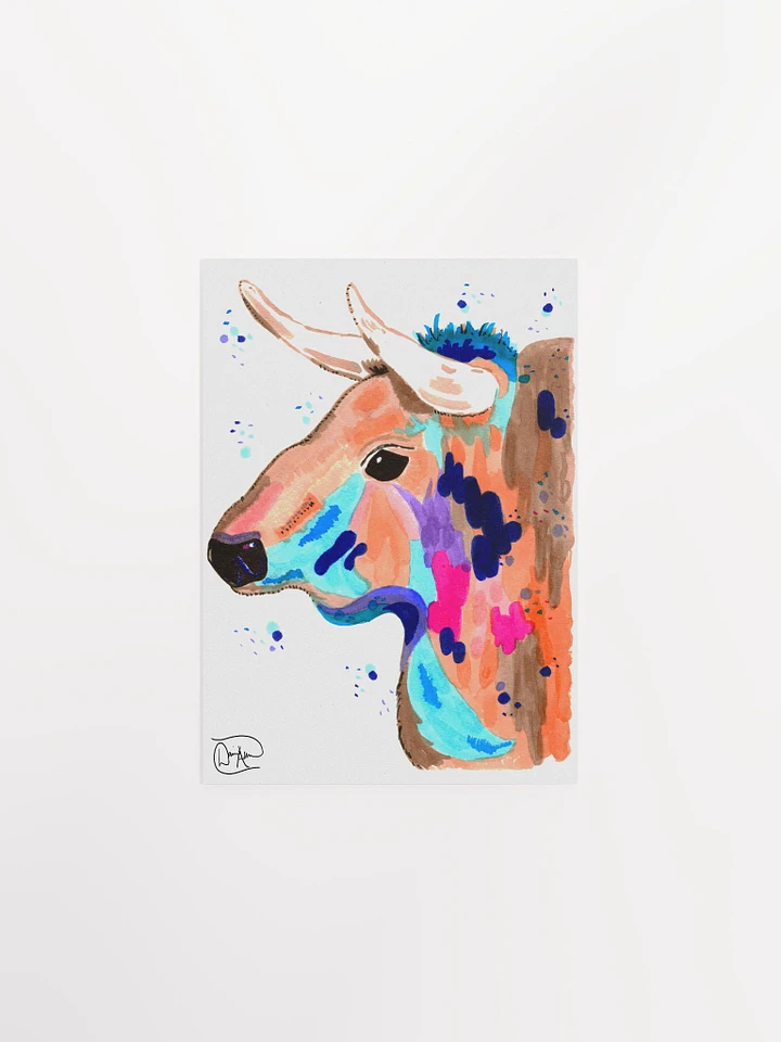 Chaos Bull Watercolour Print product image (1)