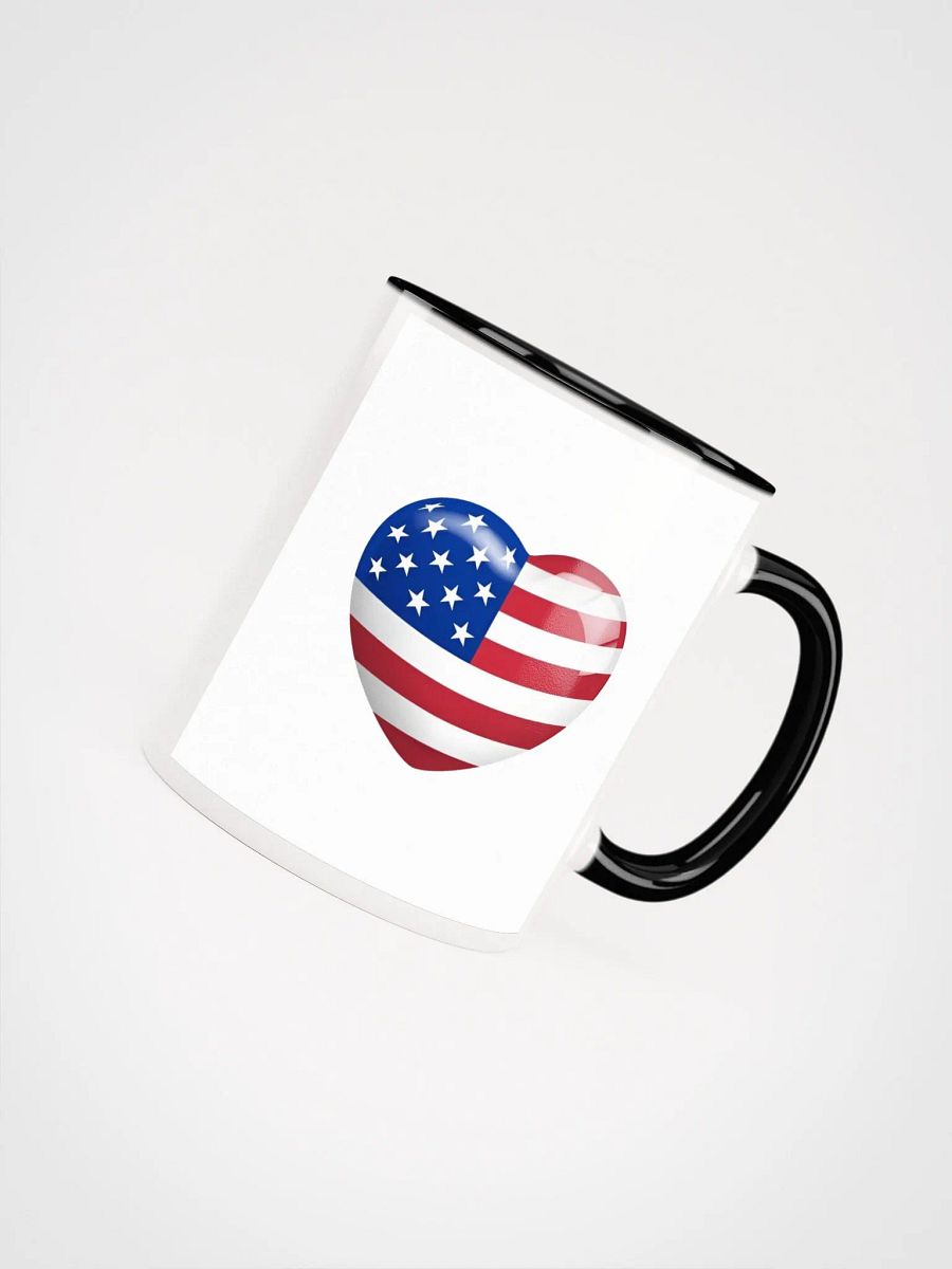 Ceramic Mug with Color Inside USA Flag product image (4)