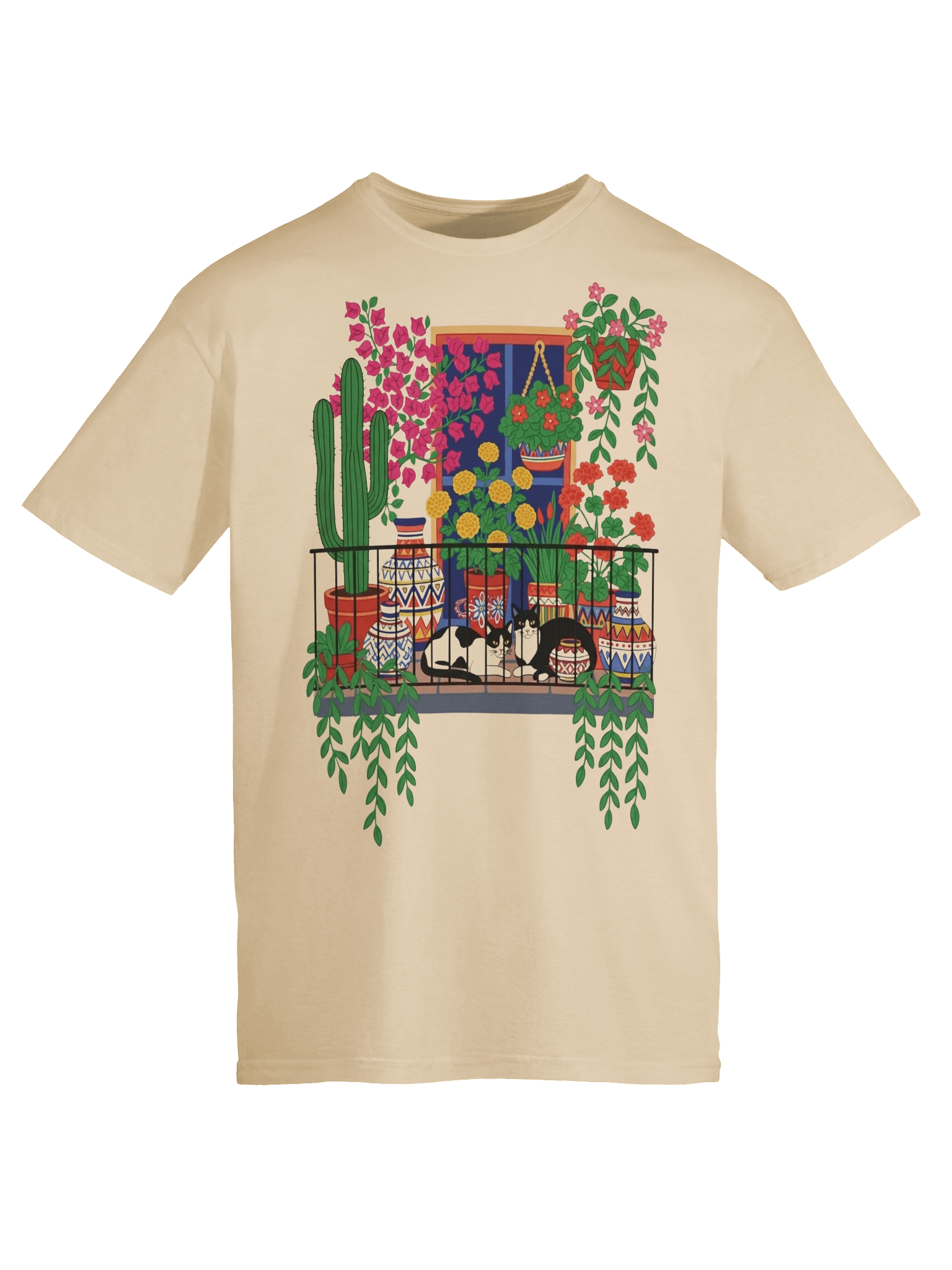 Balcony Cats Unisex T-Shirt product image (9)