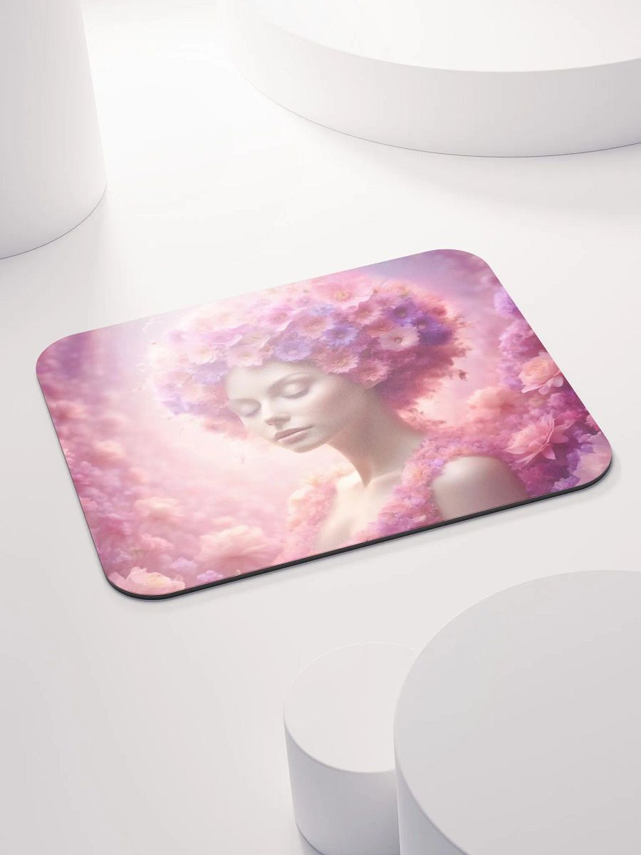 Pink Flower Girl Mouse Pad product image (4)