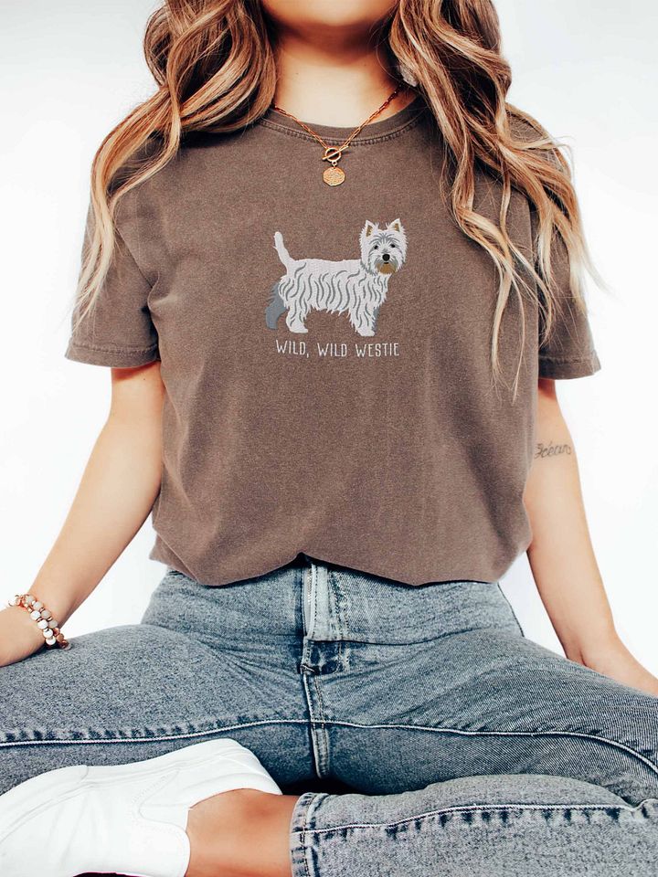 Wild, Wild Westie T-Shirt(Embroidered) of a West Highland White Terrier product image (2)