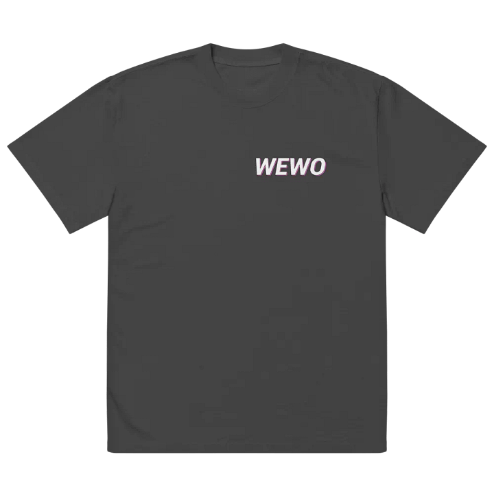 The WEWO text T-shirt product image (2)