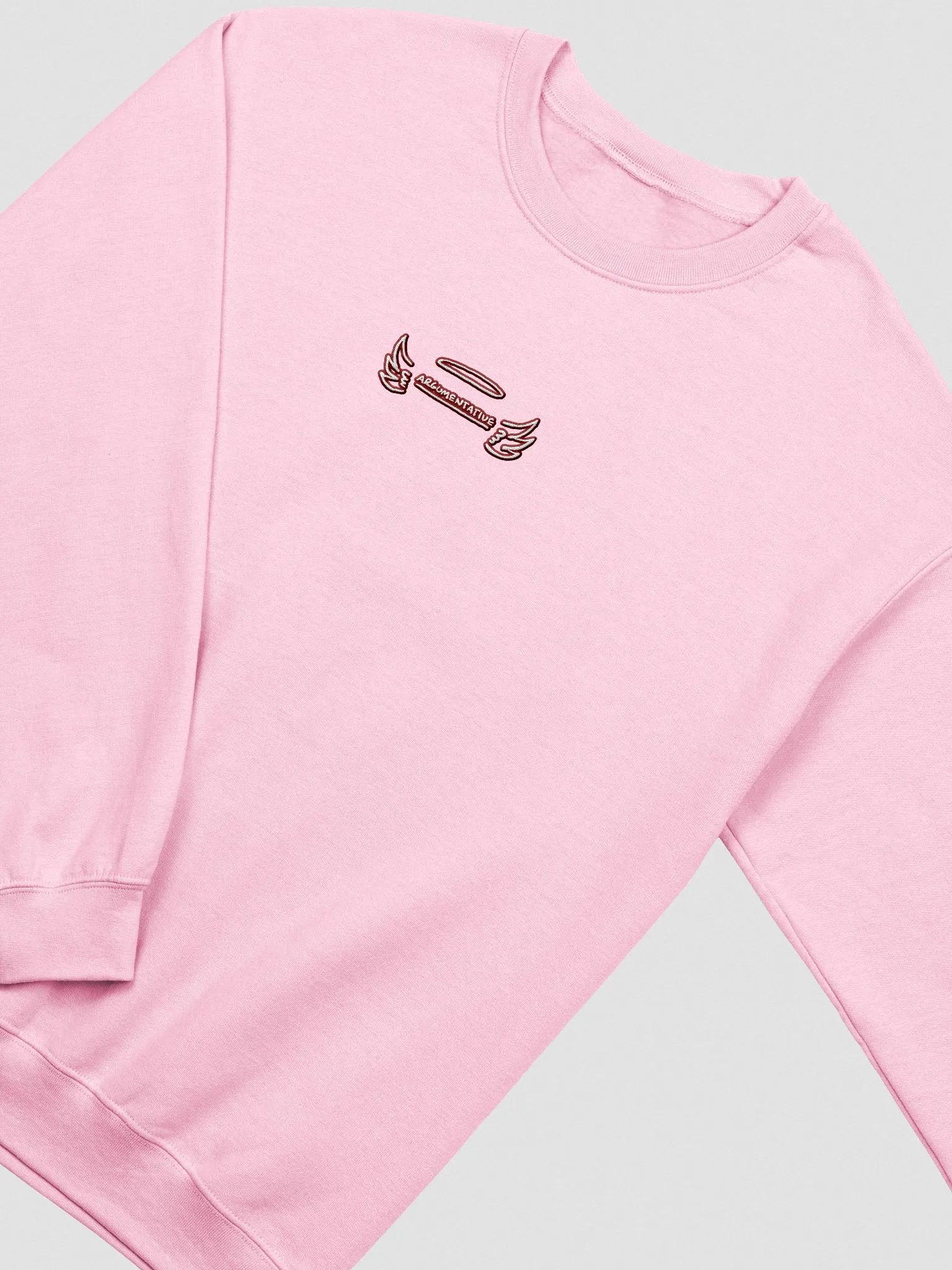ANGELIC (maroon bubble design 2) embroidered crewneck product image (1)