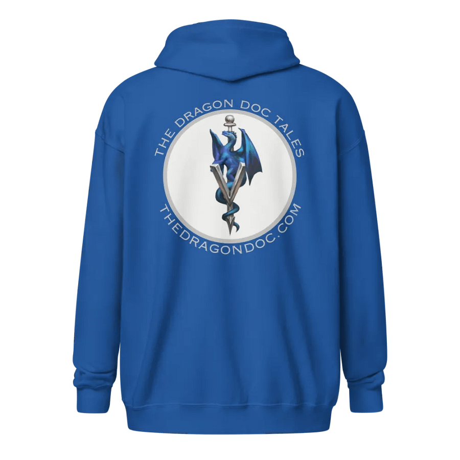 Dragon Doc Heavyweight Full-Zip Hoodie - Royal Blue product image (2)