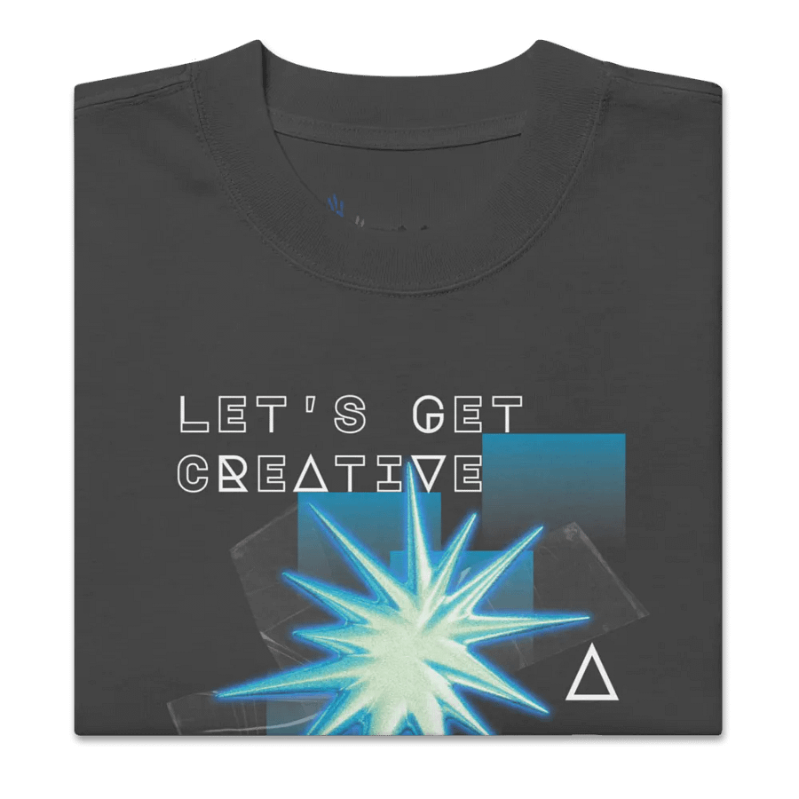 Let's get creative oversize fit t-shirt product image (5)