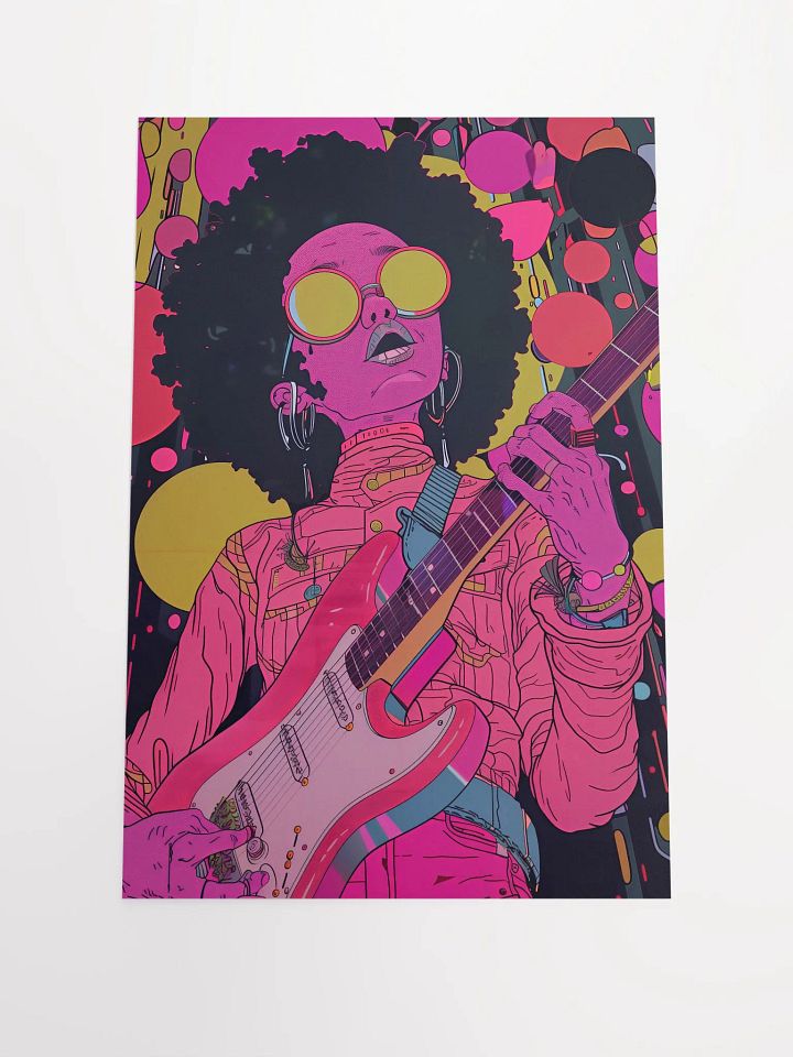 Electric Groove: Pop Art Guitar Queen Poster product image (1)