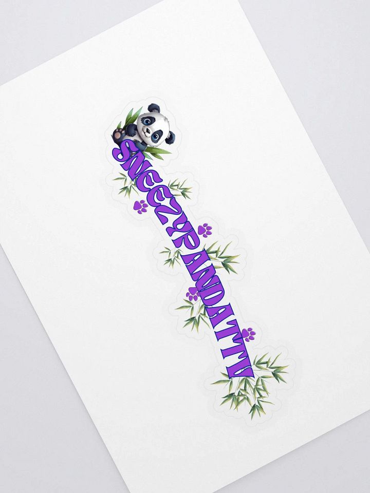 Panda logo sticker product image (2)