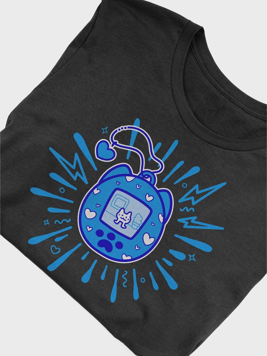 Lovely Digital Meow // T-Shirt - Blue - Dark Mode product image (5)