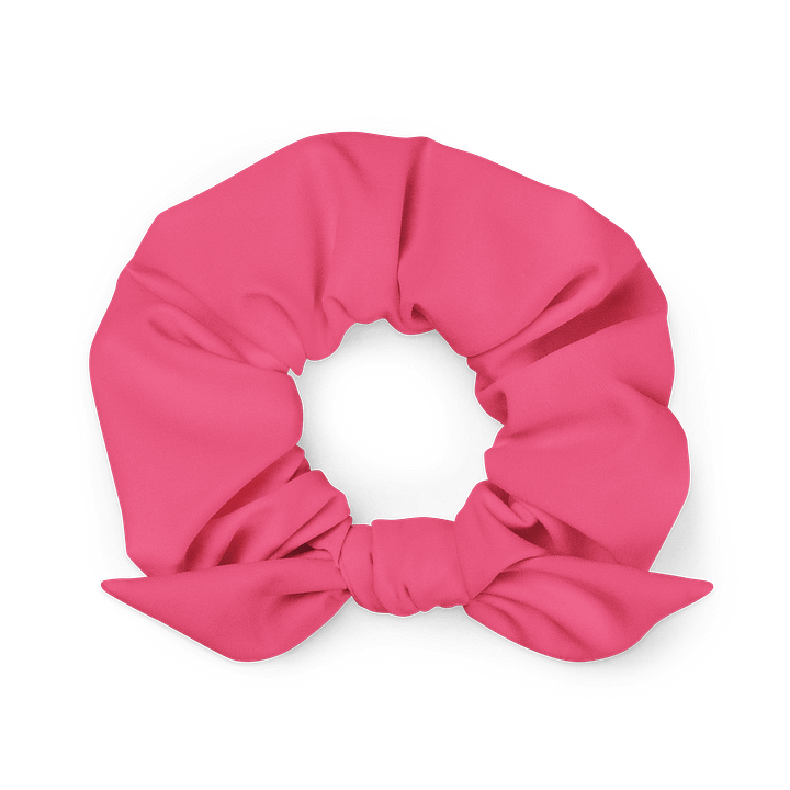 Stuck Up Teen Movie Snob Pink Solid Color Eco Friendly Scrunchie with a Bow product image (1)
