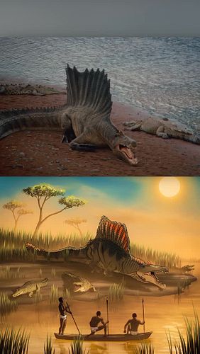 Resting with the crocs! 🐊

#criptidos #congo #congobd #congo1880 #ngumamonene #ufo #comicbook #comics #graphicnovel #paleoart...