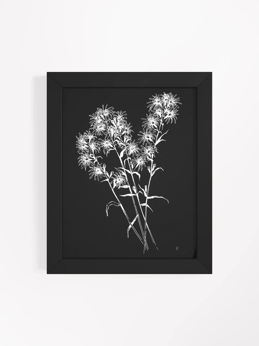 Ethereal Floral Silhouette Poster. - Bouquet Flowers Dark product image (53)
