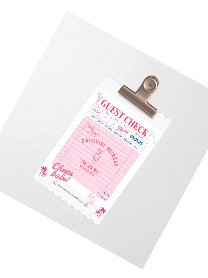 GUEST CHECK STICKER product image (6)