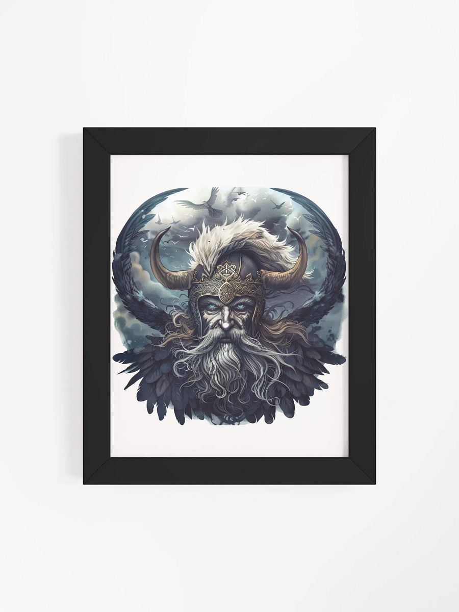 Odin - The Allfather of Norse Gods Framed High-Quality Matte Poster product image (20)