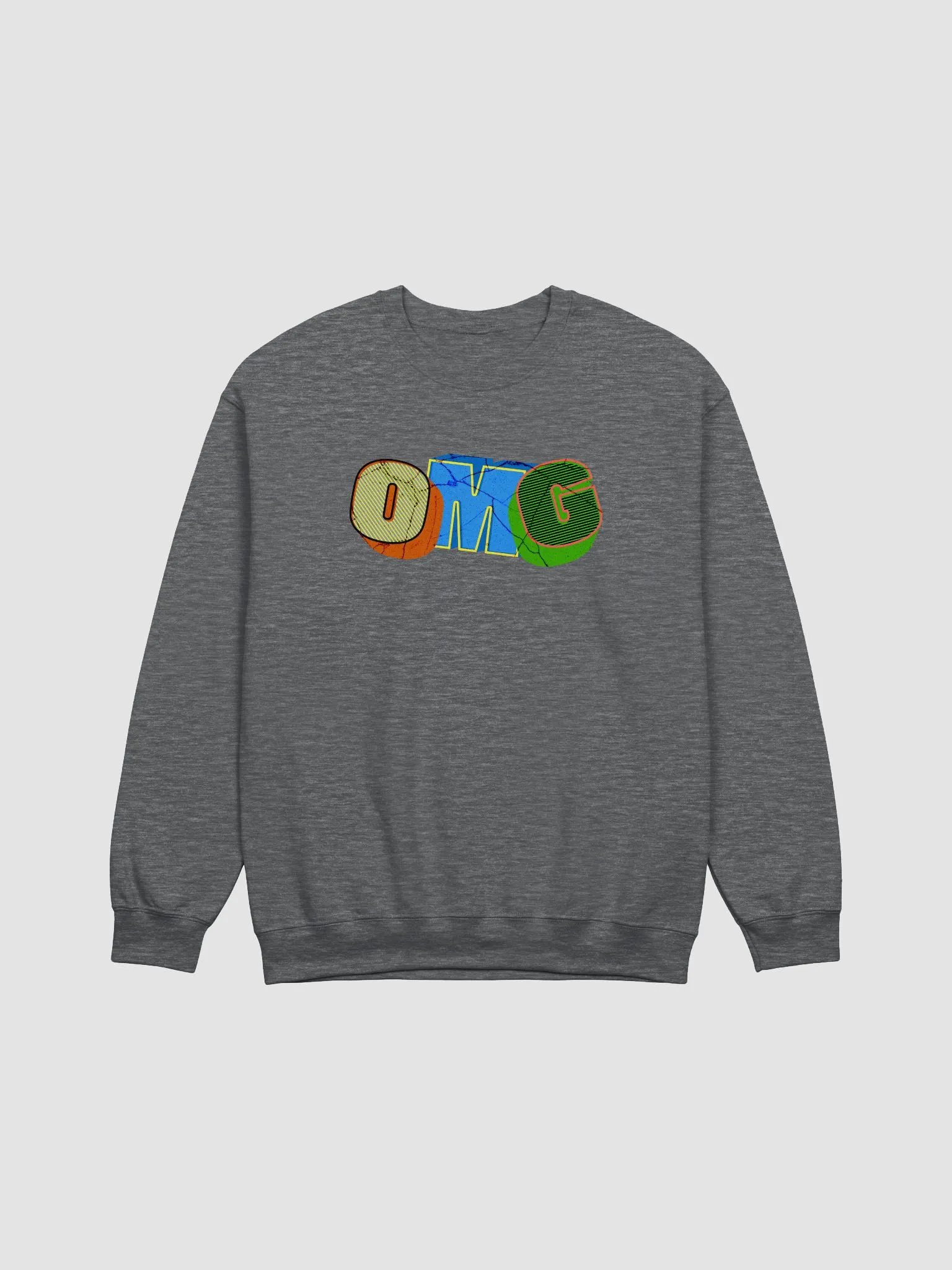 OMG Colorful Letter Trio Crewneck Sweatshirt product image (3)