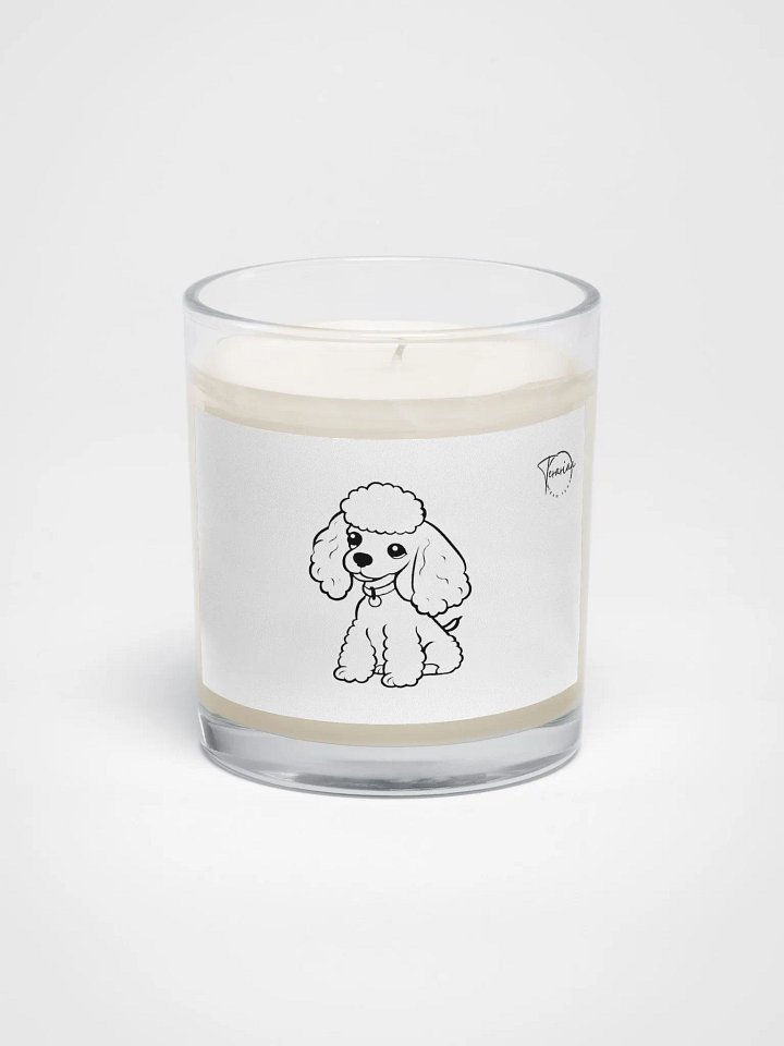 Soy Wax Candle In A Clear Glass Jar product image (1)