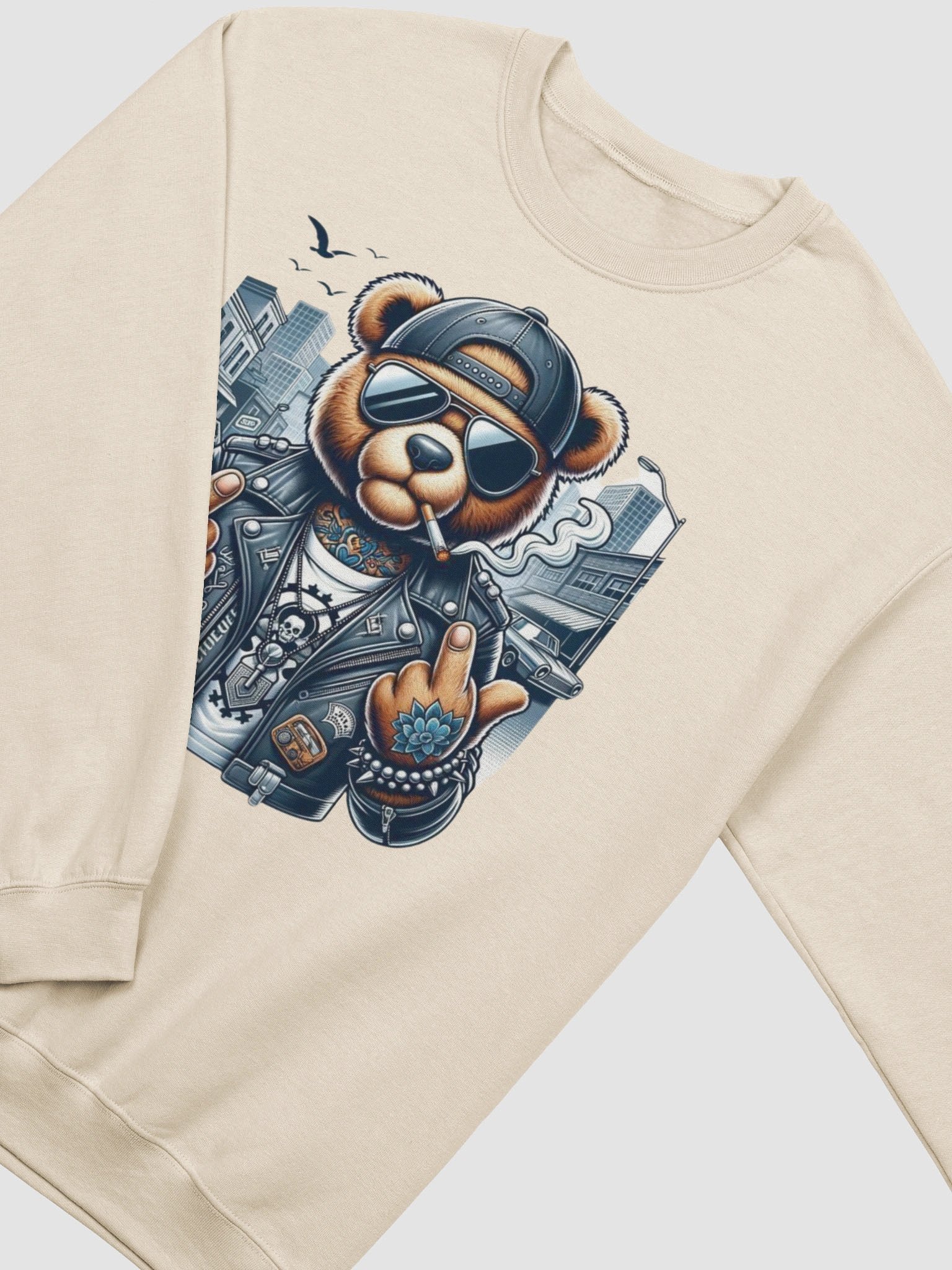 Rebellious Bear Crewneck Sweatshirt product image (2)