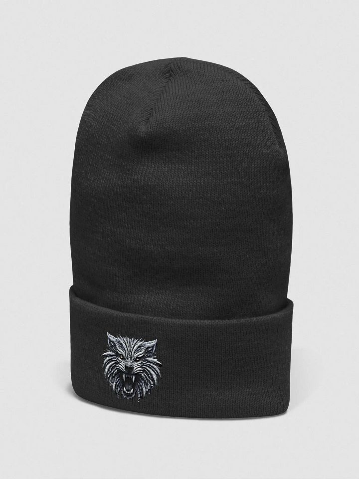 Cosmic Wolf Dot Art Beanie product image (8)