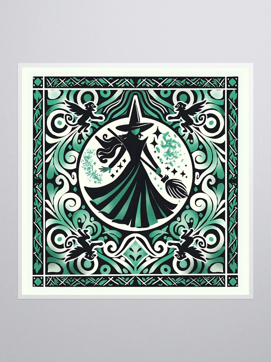 Wicked Spanish Tile Elphaba Stickers – Kiss-Cut Vinyl Broadway Decals product image (1)