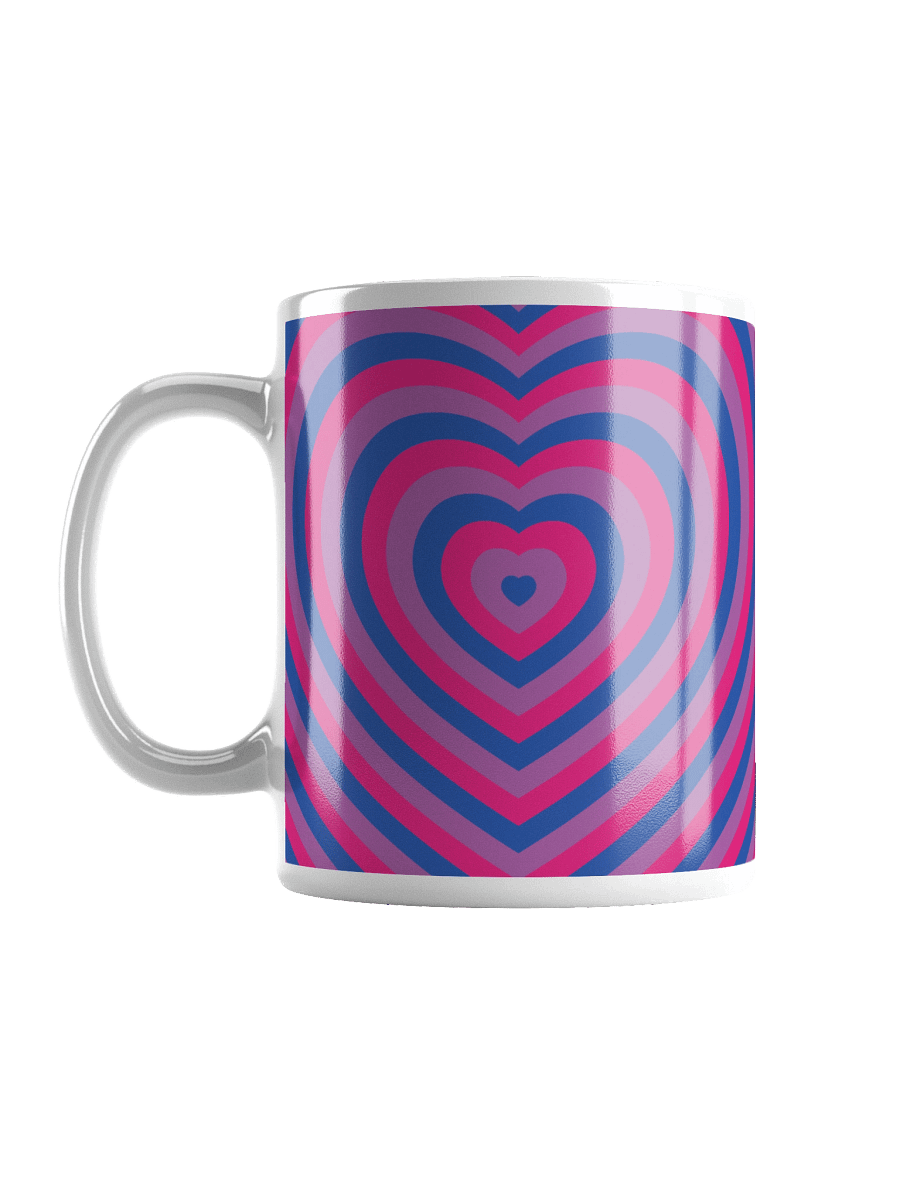 Bisexual Pride Hearts Mug (Right-handed) product image (1)