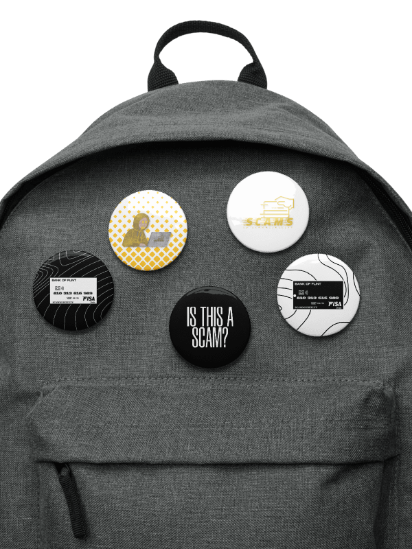 SCAMS BRAND BUTTONS product image (1)