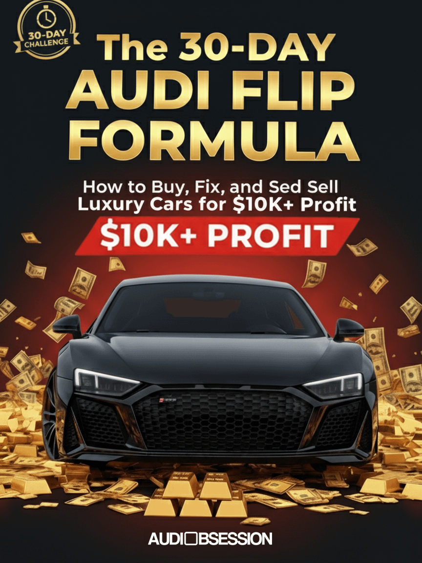 The 30-Day Audi Flip Formula: How to Buy, Fix, and Sell Luxury Cars for $10K+ Profit product image (1)