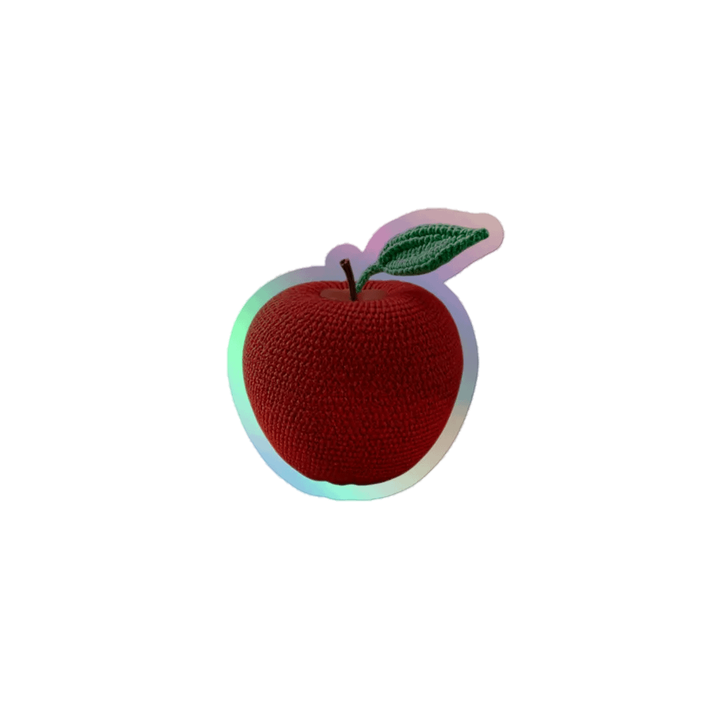 CozyAvocado Kiss-Cut Holographic Sticker Sheet Apple #1 product image (1)