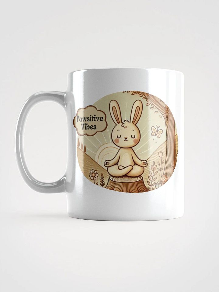 Pawsitive Vibes (White Glossy Mug) product image (1)