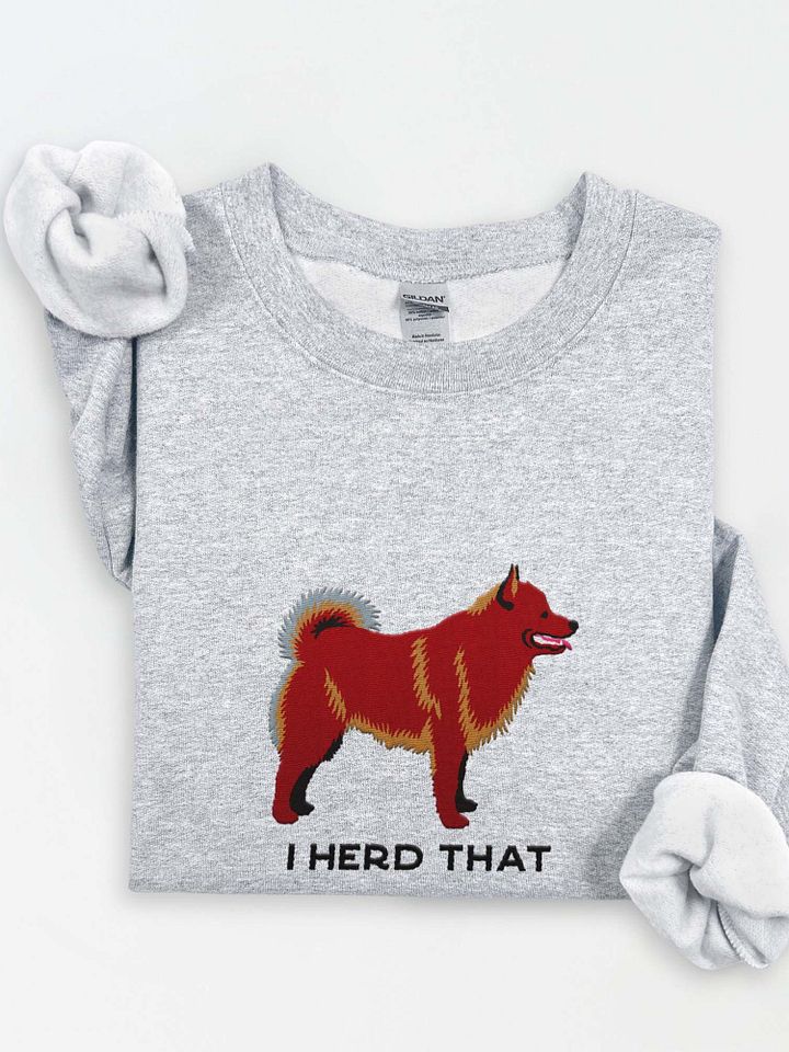 I Herd That Sweatshirt (Embroidered) of a Schipperke(Brown) product image (1)