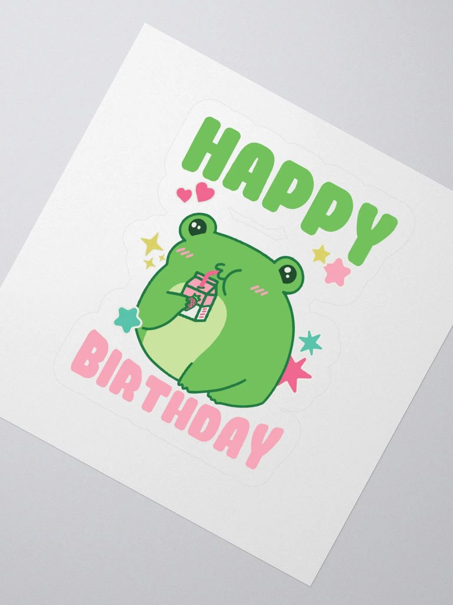 Happy Birthday (Cute Frog) Sticker product image (2)