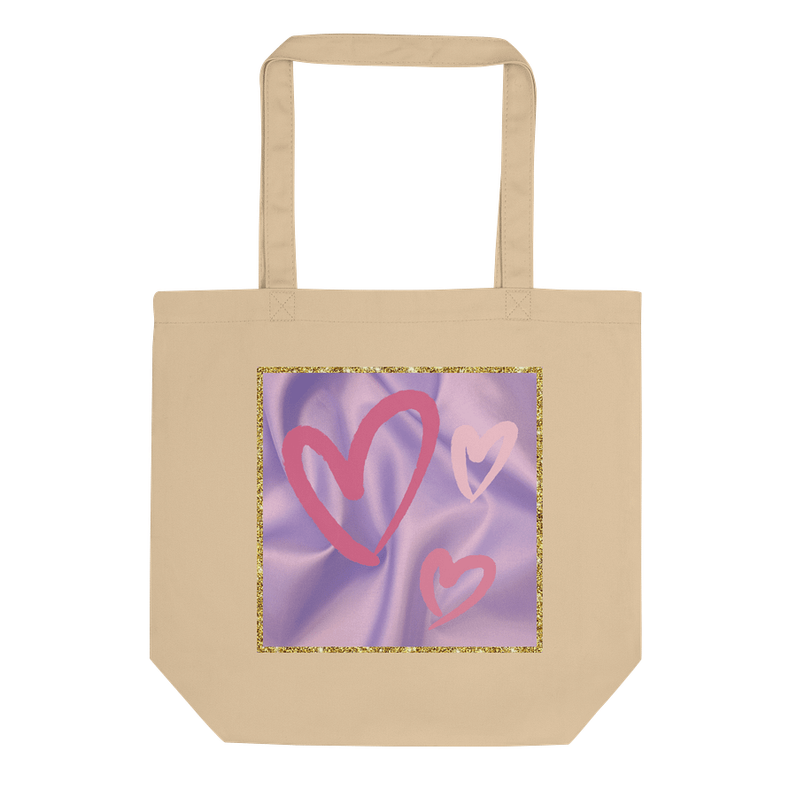 🍷💜 Glowlita "Two-Sided Sweetheart" Reversible Beach Tote – Rosé Darling & Heartstrings product image (2)