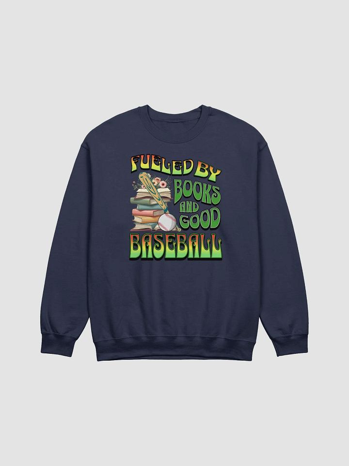 Fueled By Books And Good Baseball Literary Slugger Crewneck Sweatshirt product image (13)