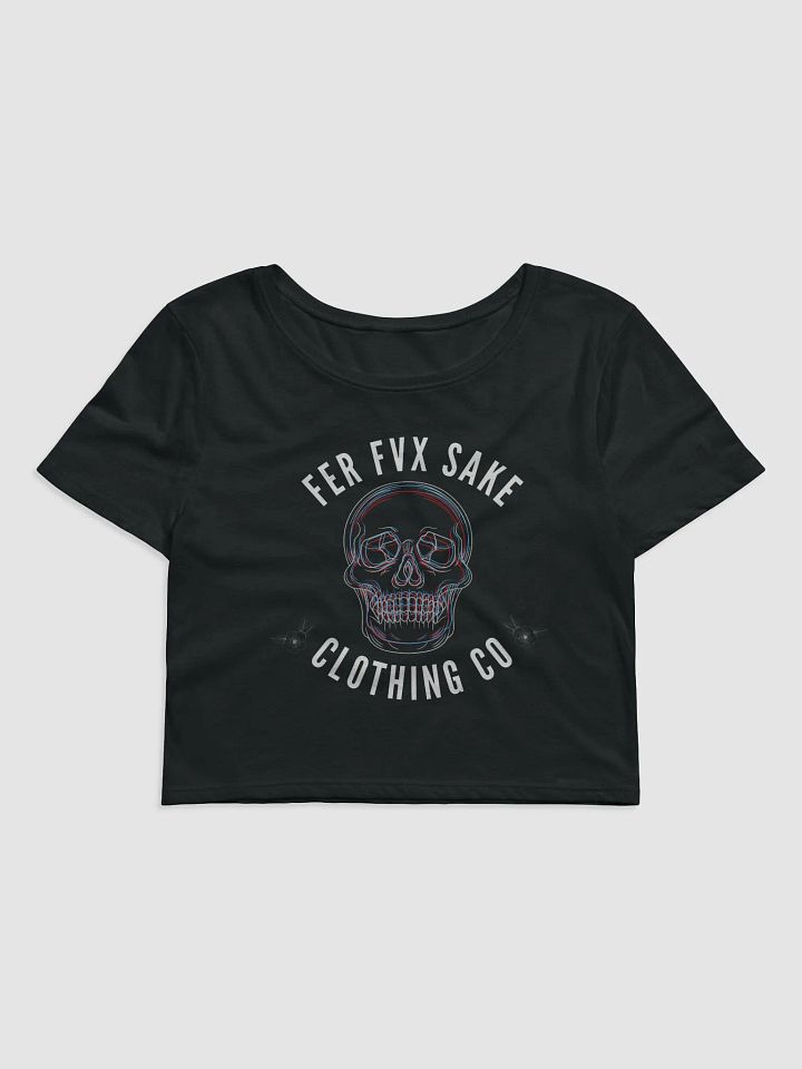 FFS 3D Skull Women's Cropped T-Shirt product image (1)