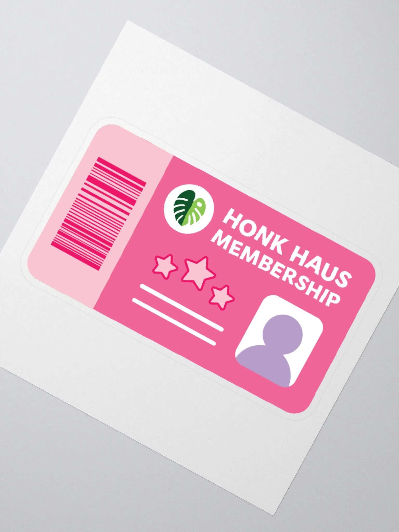 honk haus membership card sticker product image (2)