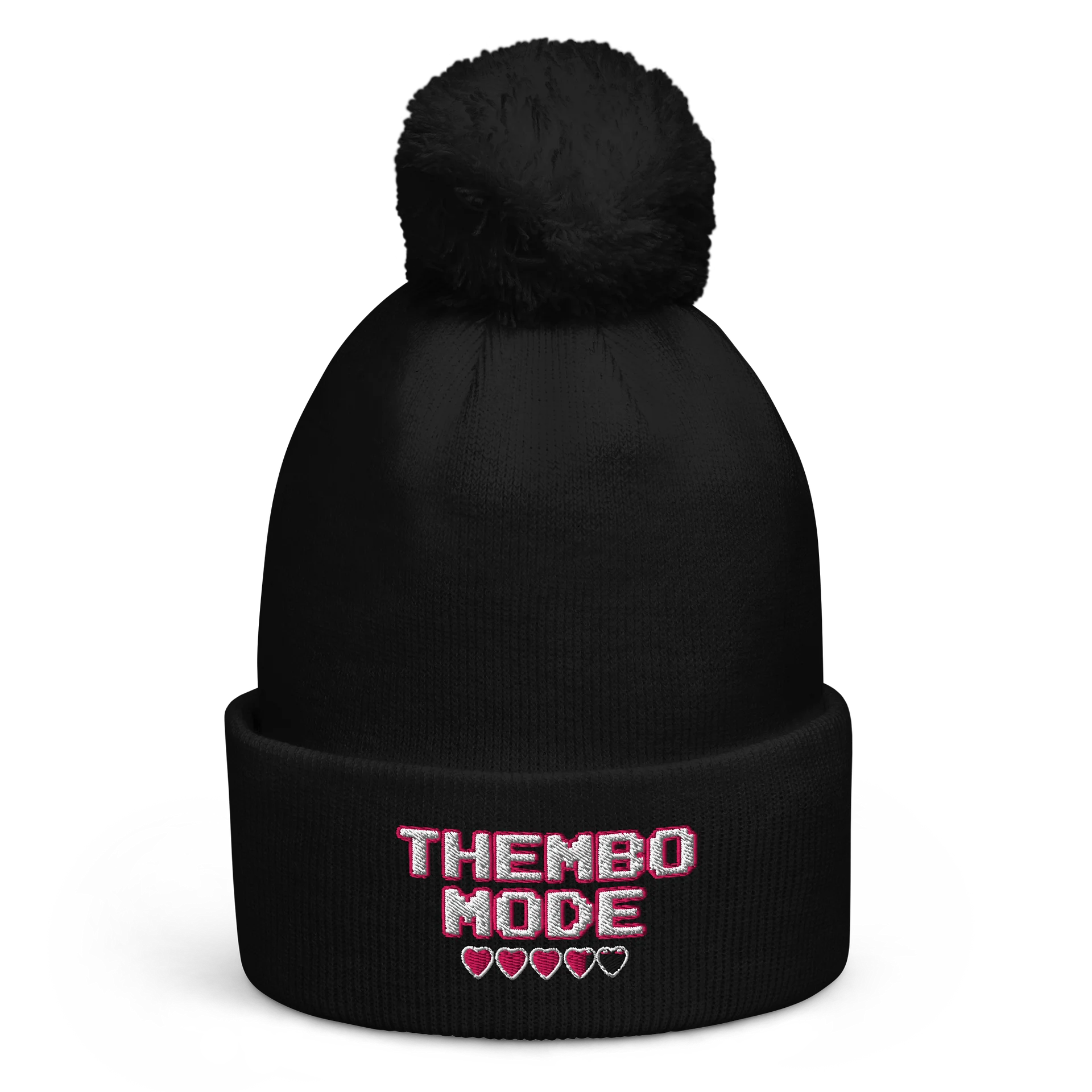 THEMBO MODE Heart Bar Poof Ball Beanie product image (1)