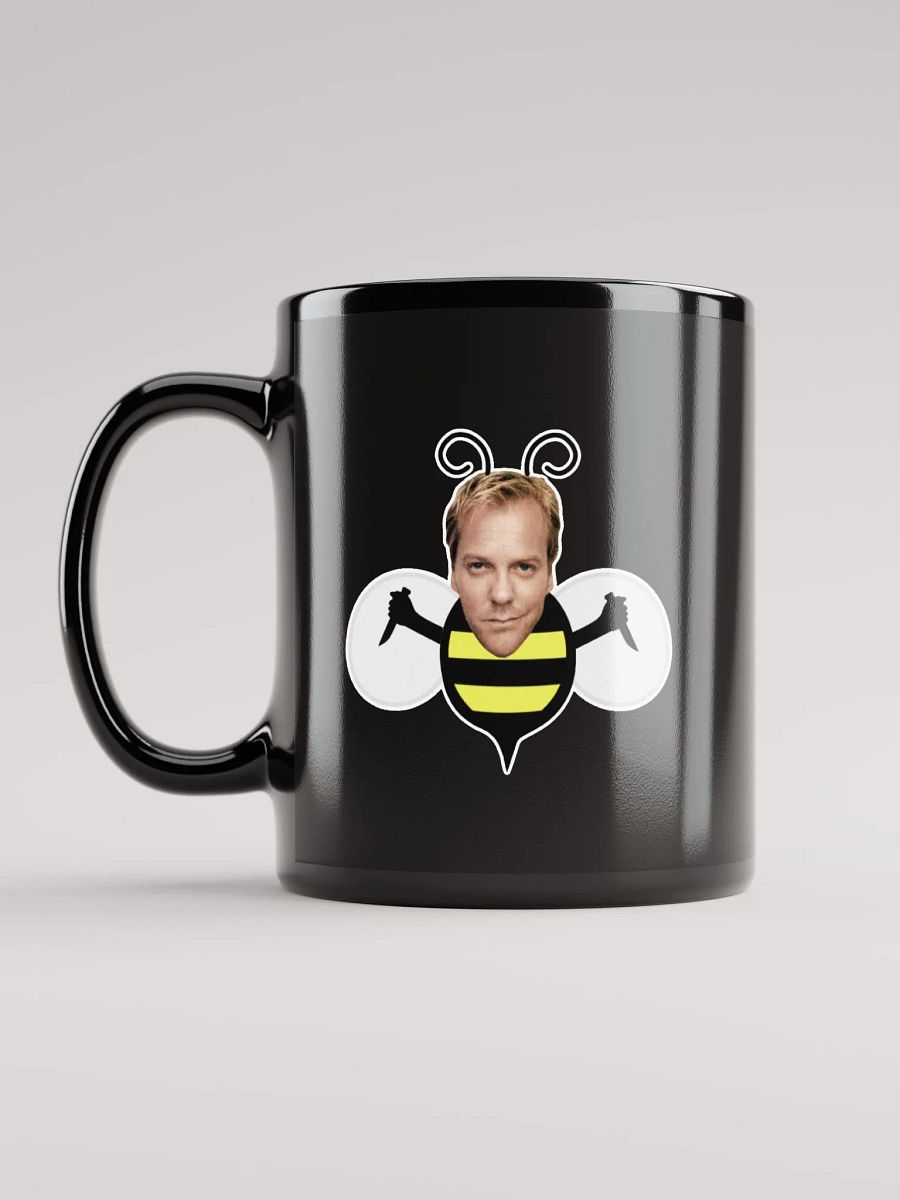 Bee Black Glossy Mug product image (1)