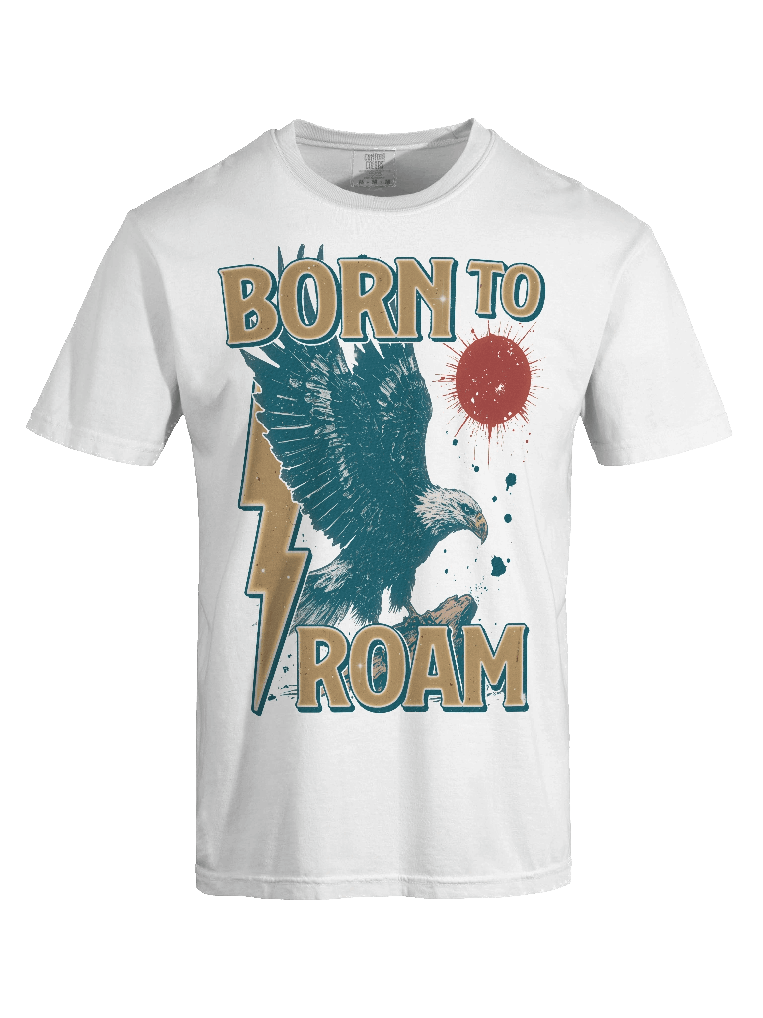 Born To Roam - Retro Eagle Heavy Weight T-shirt product image (3)
