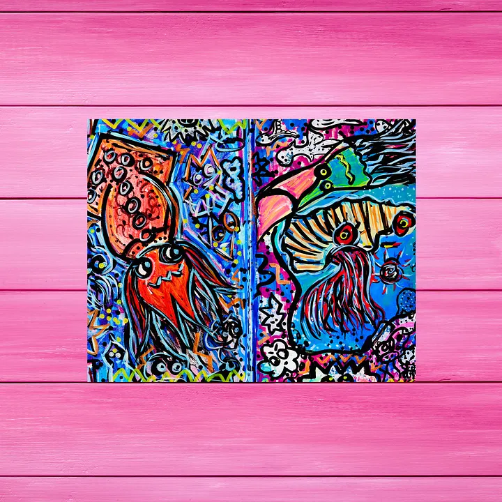 Squiddles X Calamari X Squidi | Art Print product image (2)